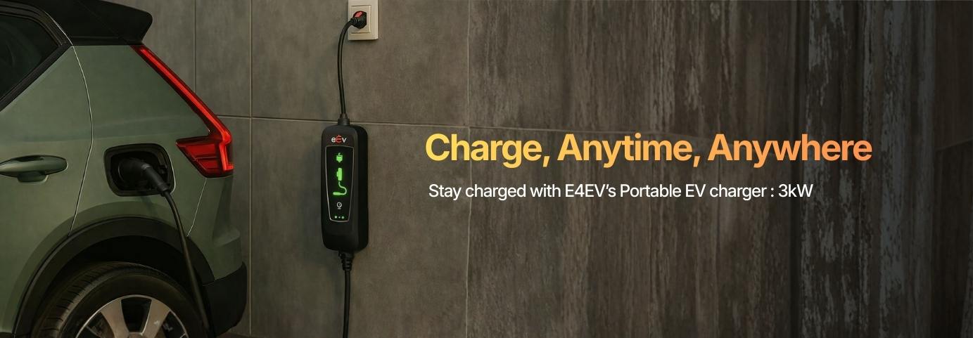 ev charger in kuwait in a parking lot