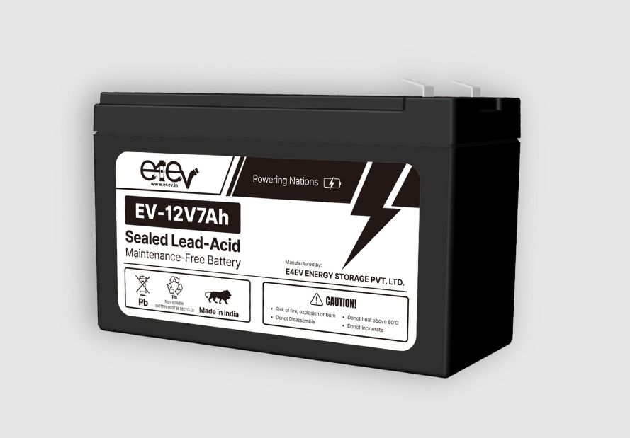 E4EV's 12 Volt 5 Ah Sealed Lead Acid Battery