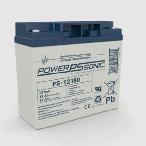 Power-Sonic PS-12180 (F2) 12V 18.0Ah SLA Battery