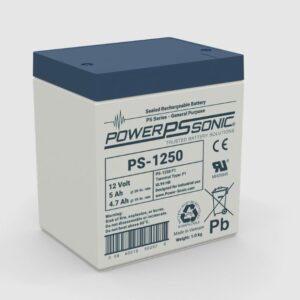 Power-Sonic PS-1250 12V 5.0Ah SLA Battery