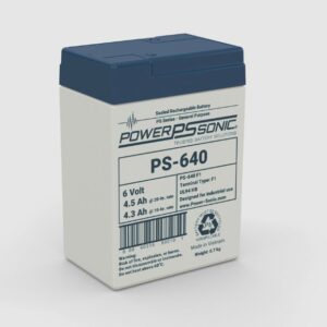 Power-Sonic PS-640 6V 4.5Ah SLA Battery