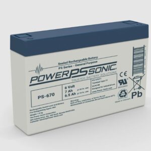 Power-Sonic PS-670 6V 7.0Ah SLA Battery