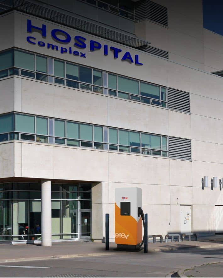 EV charging station in hospital in Kuwait
