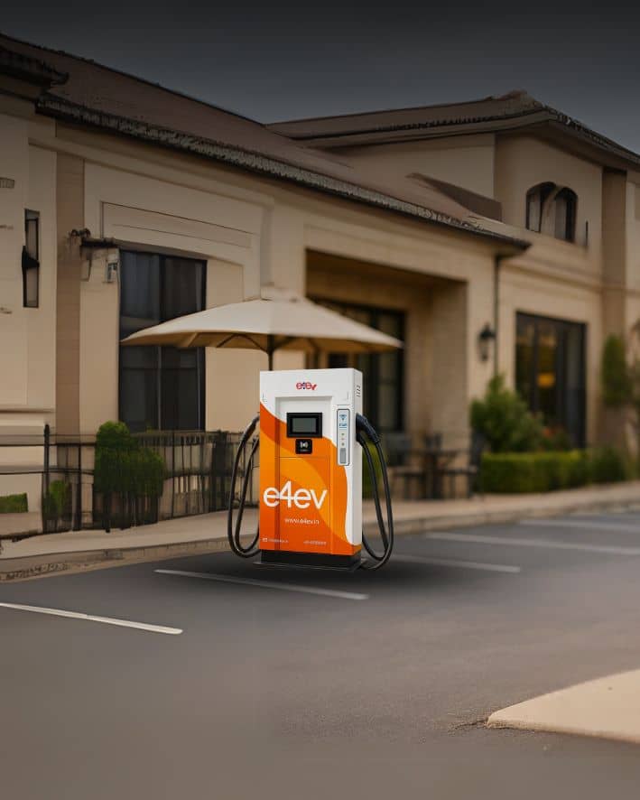 EV Charging station in a resort in Kuwait