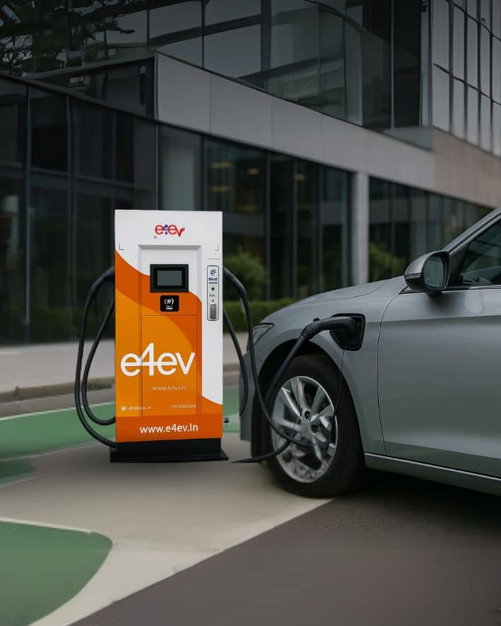 Ev charging station in an office in Kuwait